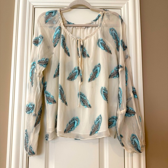 Ramy Brook Tops - Ramy Brook Women's Long Sleeve Printed Paulette Top